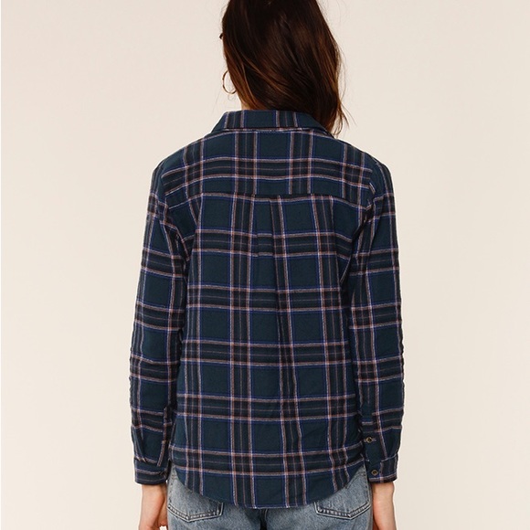 NWT Heartloom Plaid Flannel Buttondown - Picture 3 of 4